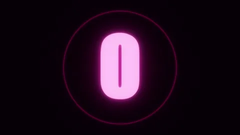 5 second countdown neon glowing numbers animation for cinematic video intro Stock Footage 345372228