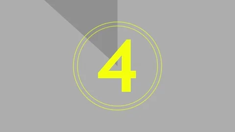 5 second countdown with a rotating circle. Stock Footage 304190022