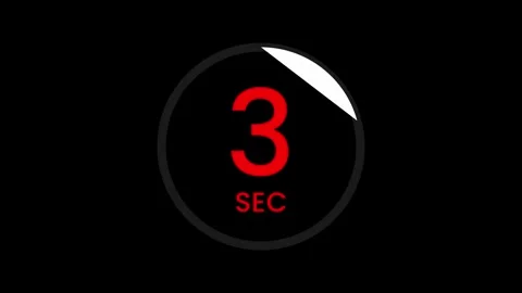 5 Second Countdown Timer Animation 4K Stock Footage 319734010