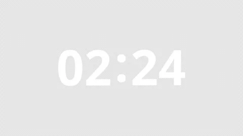5 Second Countdown Timer Display on Black Background Video stock 342915133