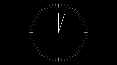 5 Second Countdown Timer Landscape Black and White Stock Footage 281793002