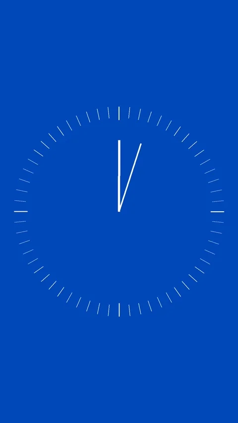 5 Second Countdown Timer Vertical Blue and White Stock Footage 281793006