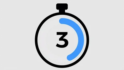 5 Second Timer Counts Down for Tutorials and Presentations Vídeo Stock 347242100