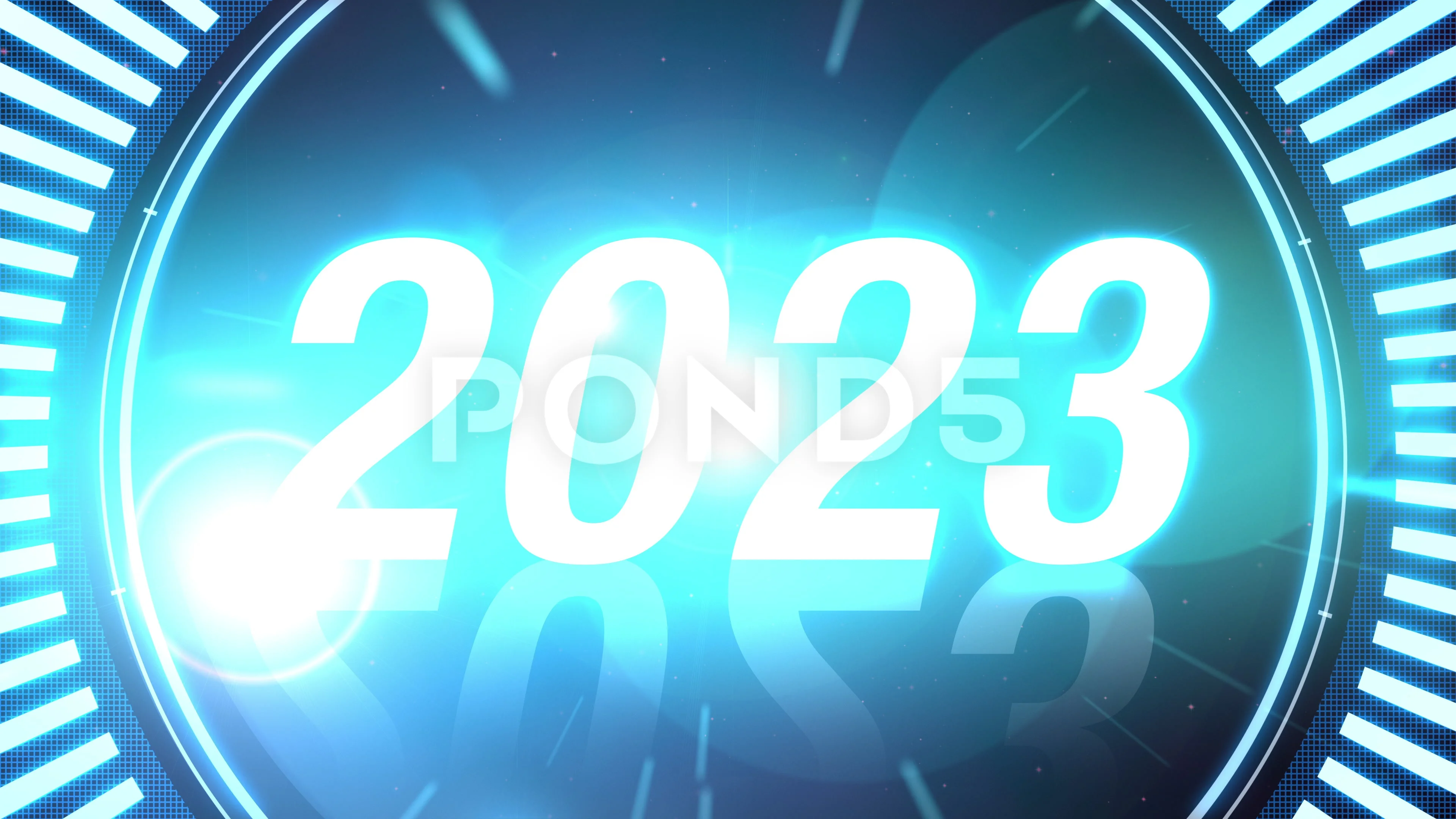 5 seconds Countdown to 2023. | Stock Video | Pond5