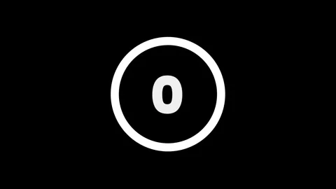 5 seconds Countdown timer with progress circle for ten seconds Stock Footage 321526558