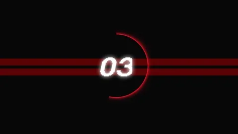 5-Seconds Digital Countdown Timer Animation. five countdown number video. Stock Footage 297360224