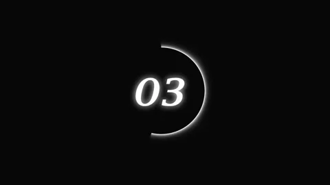 5-Seconds Digital Countdown Timer Animation. five countdown number video. Stock Footage 297360740