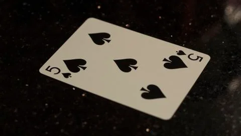 5 of Spades Fotos de archivo
