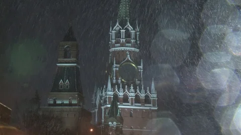 5 Spasskaya Tower Stock Footage 101662221