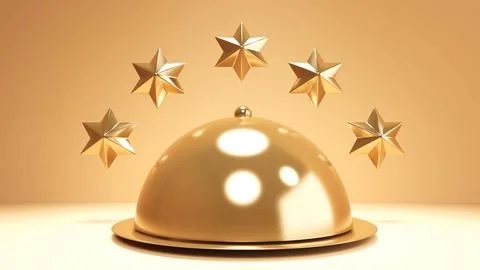 5-star quality ranking, satisfactory business results, performance ratings,.. Stock Illustration