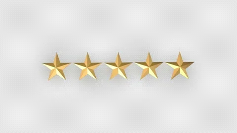 5 Star Rating With Alpha Channel Vidéo 237771129