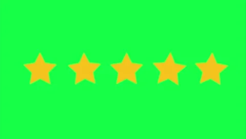 5 star rating concept animation on the background , Motion graphics of custo Stock Footage 340757205