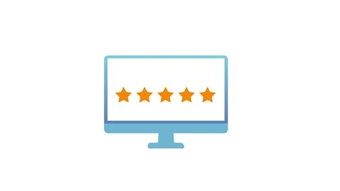 5 Star Rating Customer Feedback Video stock 257156678