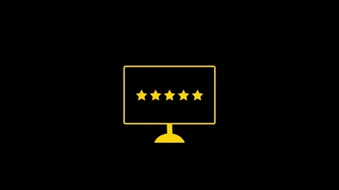 5 star rating customer feedback Video stock 263049673