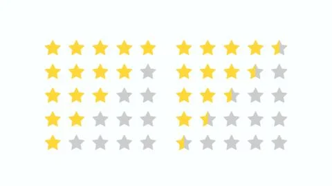 5 star rating icon vector illustration Stock Illustration