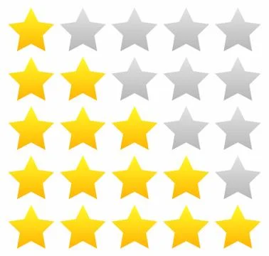 5 star rating icon vector illustration eps10. Isolated Stock Illustration