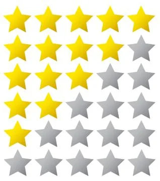 5 star rating. Vector illustration eps10. Isolated badge for website or app - Stock Illustration