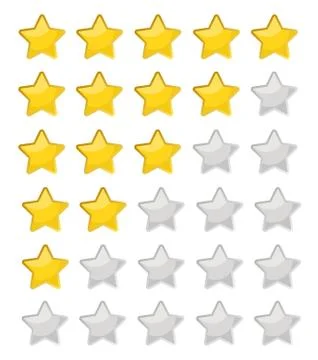 5 star rating. Vector illustration eps10. Isolated badge for website or app - Illustrazione stock