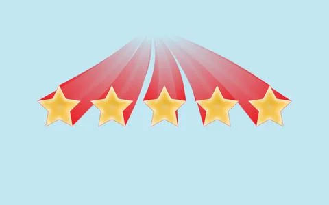 5 stars with explosion effect, vector illustration Stockillustratie