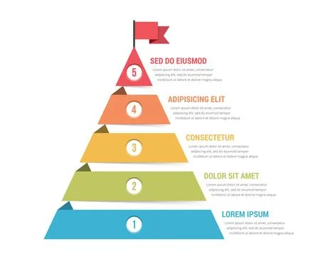 5 Steps to Success Stock Illustration