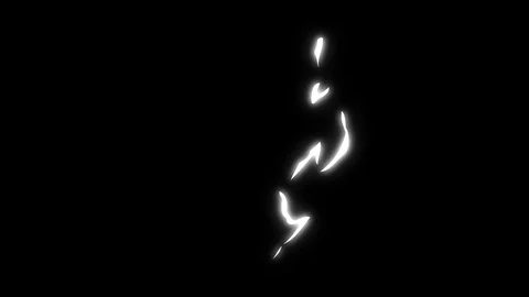 5 White Cartoon Electricity Elements - Motion Graphic Stock Footage 91693013
