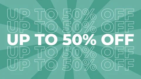 Up to 50% off 2D typography text animation graphics with spiral coloured Video stock 340546693