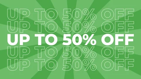 Up to 50% off 2D typography text animation graphics with spiral coloured Video stock 340547793