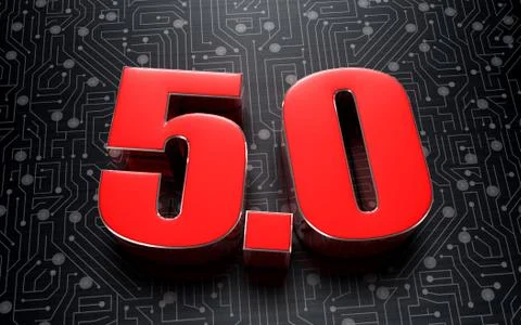 5.0 3d. Stock Illustration