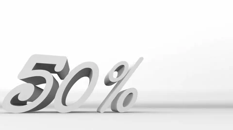 50% animation text 스톡 동영상 5088167
