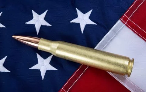 50 Cal Bullet. Stock Photos