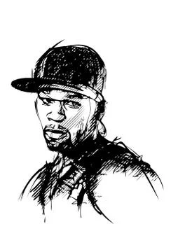50 cent Stock Illustration