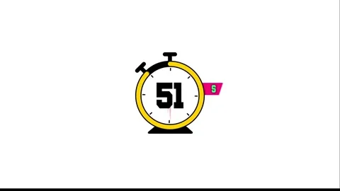 50 Days Left Countdown Timer Event Launch Animation Stock-Footage 322915511