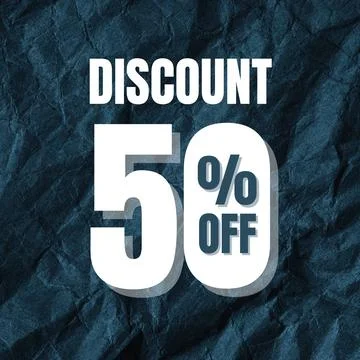 50% discount Stock Illustration