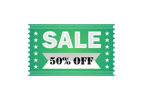 50% Off Discount イラスト素材