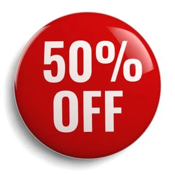 50% Off Discount Offer Stock Illustration