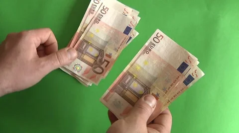50 Euro Stock Footage 9975322