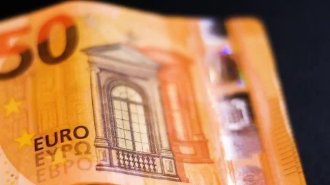 50 Euro Note Closeup Stock-Footage 85187167