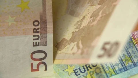 50 euro notes Stock Footage 73718770