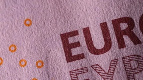 50 euro, slide move Stock Footage 230489657