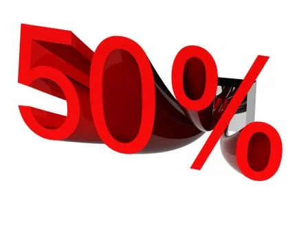 50% Stock-Illustration