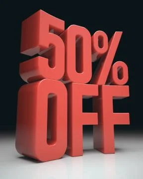 50% Off Stock Illustration