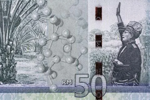 50 Malaysian Ringgit banknote Foto stock
