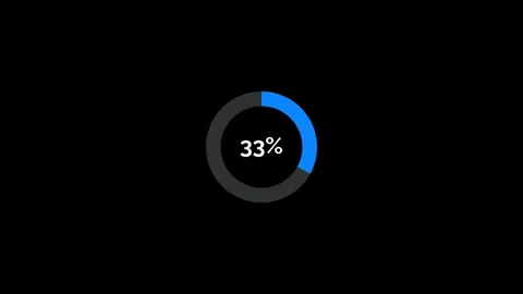 50 Percent Animated Pie Chart Infographic Motion Graphic 4K Stock Footage 325331571