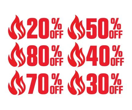 50 Percent OFF E-commerce Discount Offer Design Vector Illustration Stock Illustration