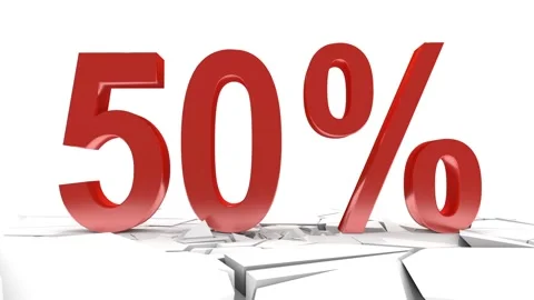 50 Percent Vídeos de archivo 117593559