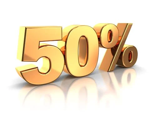50 percent Stock Illustration
