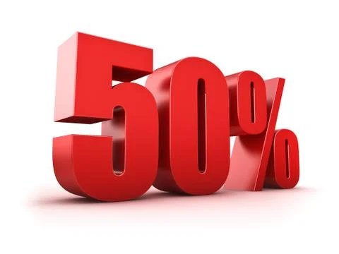 50 percent Stock Illustration