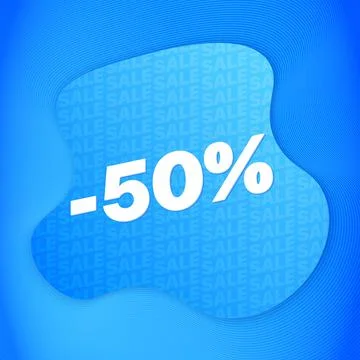 50 Percent Off Stock Illustration