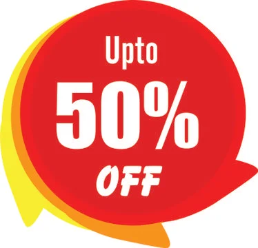 Up to 50 Percentage  Off Vector Graphic Stock Illustration