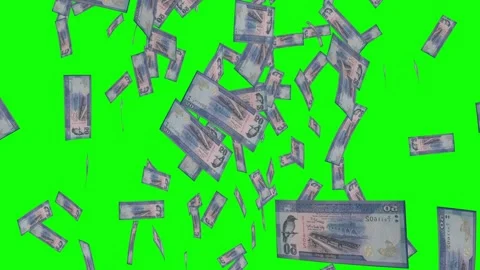 50 SRI LANKAN RUPEE notes falling Green ... | Stock Video | Pond5